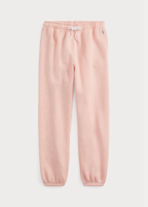 Rosa Ralph Lauren fleecefriidrottsbyxor för kvinnor Rosa Ralph Lauren fleecefriidrottsbyxor för kvinnor