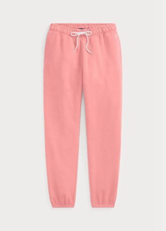 Rosa Ralph Lauren fleecefriidrottsbyxor för kvinnor