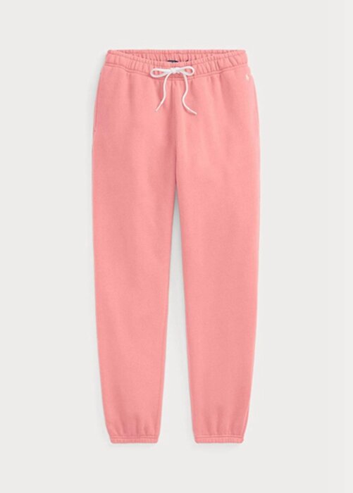 Rosa Ralph Lauren fleecefriidrottsbyxor för kvinnor Rosa Ralph Lauren fleecefriidrottsbyxor för kvinnor
