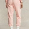Rosa Ralph Lauren fleecefriidrottsbyxor för kvinnor Rosa Ralph Lauren fleecefriidrottsbyxor för kvinnor