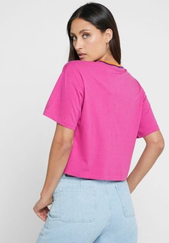 Rosa Ralph Lauren grafiska T-shirts med rund hals för kvinnor