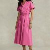 Rosa Ralph Lauren Klänning med dragsko för kvinnor Rosa Ralph Lauren Klänning med dragsko för kvinnor