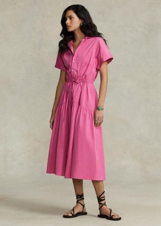 Rosa Ralph Lauren Klänning med dragsko för kvinnor