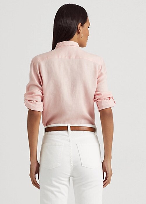 Rosa Ralph Lauren linneskjortor för kvinnor Rosa Ralph Lauren linneskjortor för kvinnor