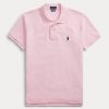 Rosa Ralph Lauren Pikétröjor med mesh i klassisk passform för kvinnor Rosa Ralph Lauren Pikétröjor med mesh i klassisk passform för kvinnor