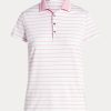 Rosa Ralph Lauren skräddarsydda pikétröjor i passform för kvinnor Rosa Ralph Lauren skräddarsydda pikétröjor i passform för kvinnor
