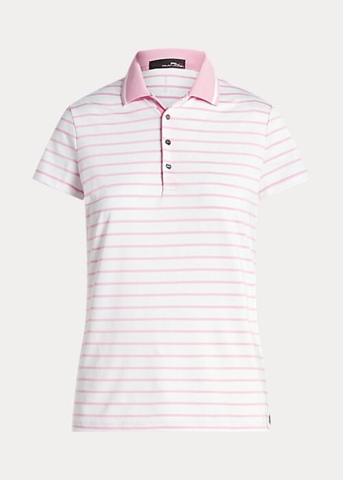 Rosa Ralph Lauren skräddarsydda pikétröjor i passform för kvinnor Rosa Ralph Lauren skräddarsydda pikétröjor i passform för kvinnor