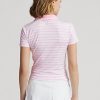 Rosa Ralph Lauren skräddarsydda pikétröjor i passform för kvinnor Rosa Ralph Lauren skräddarsydda pikétröjor i passform för kvinnor