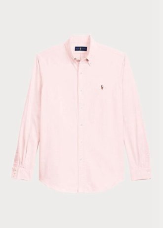 Rosa Ralph Lauren Slim Fit Oxford-skjortor för män Rosa Ralph Lauren Slim Fit Oxford-skjortor för män