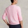 Rosa Ralph Lauren Slim Fit Tröja med texturerad bomull för män Rosa Ralph Lauren Slim Fit Tröja med texturerad bomull för män
