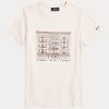 Rosa Ralph Lauren Slim Grafisk Ribbad bomull T-shirts för kvinnor Rosa Ralph Lauren Slim Grafisk Ribbad bomull T-shirts för kvinnor