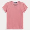 Rosa Ralph Lauren T-shirts i ekologisk bomull för kvinnor Rosa Ralph Lauren T-shirts i ekologisk bomull för kvinnor