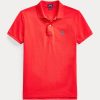 Rose Ralph Lauren Pikétröjor med mesh i klassisk passform för kvinnor Rose Ralph Lauren Pikétröjor med mesh i klassisk passform för kvinnor