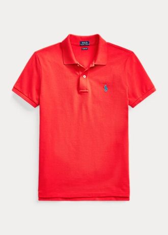 Rose Ralph Lauren Pikétröjor med mesh i klassisk passform för kvinnor