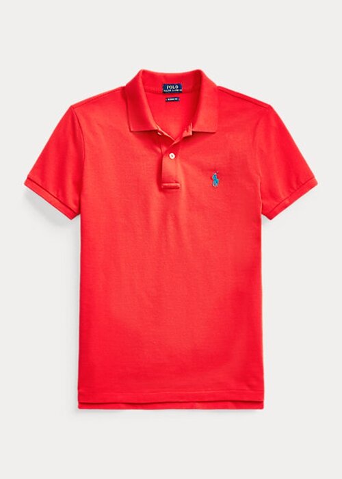 Rose Ralph Lauren Pikétröjor med mesh i klassisk passform för kvinnor Rose Ralph Lauren Pikétröjor med mesh i klassisk passform för kvinnor