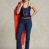 Royal Kvinnors Ralph Lauren Jeans med rak passform Royal Kvinnors Ralph Lauren Jeans med rak passform