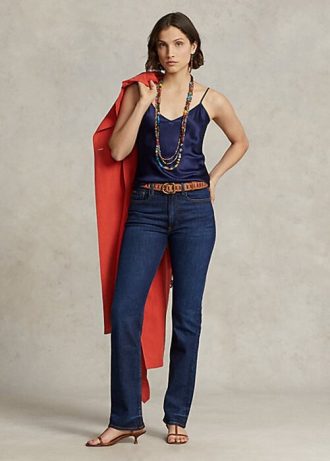 Royal Kvinnors Ralph Lauren Jeans med rak passform