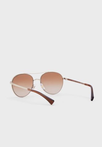 Silver Ralph Lauren 0Ra4135 Aviator Solglasögon för kvinnor