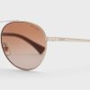 Silver Ralph Lauren 0Ra4135 Aviator Solglasögon för kvinnor