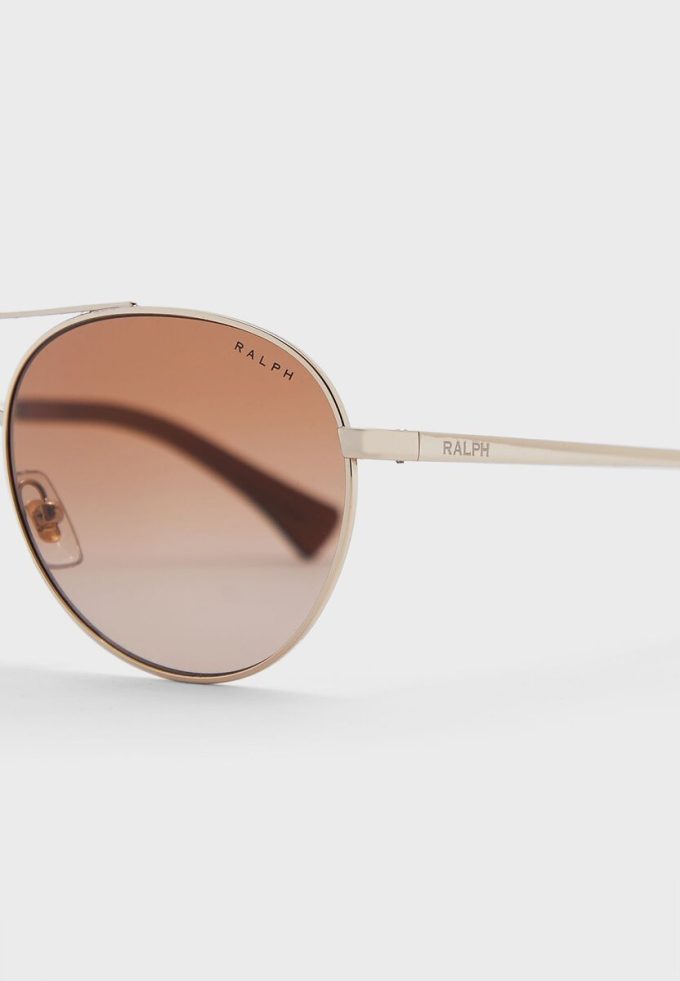Silver Ralph Lauren 0Ra4135 Aviator Solglasögon för kvinnor