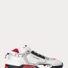 Silver / Röd / Svart Ralph Lauren PS200 Sneakers för män Silver / Röd / Svart Ralph Lauren PS200 Sneakers för män