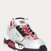 Silver / Röd / Svart Ralph Lauren PS200 Sneakers för män Silver / Röd / Svart Ralph Lauren PS200 Sneakers för män