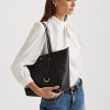 Små tygväskor i svart Ralph Lauren konstläder för kvinnor