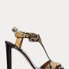 Snake Dam Ralph Lauren Emilie Welington Ayers Snakeskin Sandaler Snake Dam Ralph Lauren Emilie Welington Ayers Snakeskin Sandaler