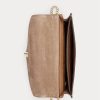 Solbrända dam Ralph Lauren Polo ID kalvskinnskuvert Crossbody-väskor