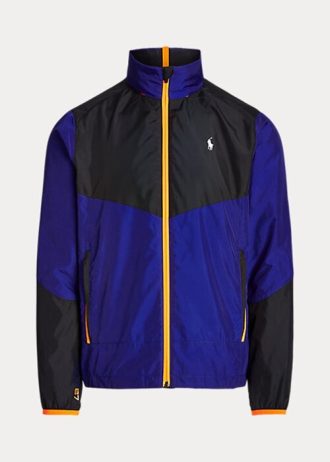 Svart/blå Ralph Lauren vattenavvisande Ripstop-jackor för män