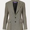 Svart / Cream Dam Ralph Lauren The Tweed Jackor Svart / Cream Dam Ralph Lauren The Tweed Jackor