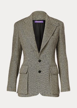 Svart / Cream Dam Ralph Lauren The Tweed Jackor