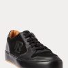 Svart dam Ralph Lauren Jinett Mocka & Läder Low-Top Sneakers Svart dam Ralph Lauren Jinett Mocka & Läder Low-Top Sneakers