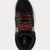 Svart dam Ralph Lauren Rylee Mocka & High-Top Sneakers i läder Svart dam Ralph Lauren Rylee Mocka & High-Top Sneakers i läder