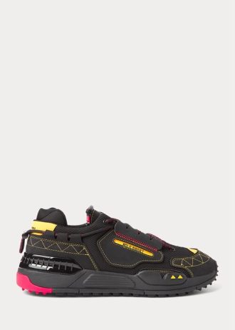 Svart/gul Ralph Lauren PS200 Sneakers för män