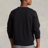 Svart Ralph Lauren dubbelstickad tröja för män Svart Ralph Lauren dubbelstickad tröja för män
