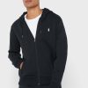 Svart Ralph Lauren Essential-huvtröja för män Svart Ralph Lauren Essential-huvtröja för män
