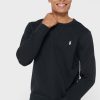 Svart Ralph Lauren Essential tröja för män Svart Ralph Lauren Essential tröja för män