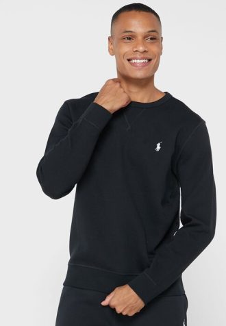 Svart Ralph Lauren Essential tröja för män