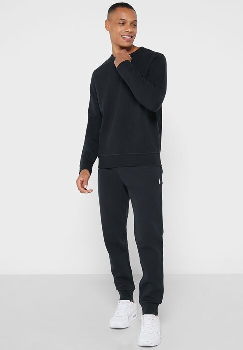 Svart Ralph Lauren Essential tröja för män Svart Ralph Lauren Essential tröja för män