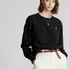 Svart Ralph Lauren fleecetröja för kvinnor Svart Ralph Lauren fleecetröja för kvinnor