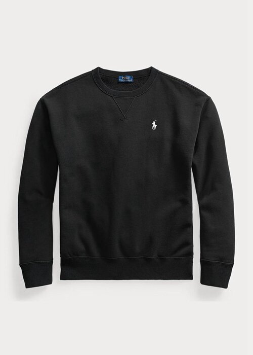 Svart Ralph Lauren fleecetröja för kvinnor Svart Ralph Lauren fleecetröja för kvinnor