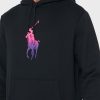Svart Ralph Lauren grafisk huvtröja för män Svart Ralph Lauren grafisk huvtröja för män