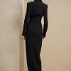 Svart Ralph Lauren Kristian Silk Cady Klänning för kvinnor Svart Ralph Lauren Kristian Silk Cady Klänning för kvinnor