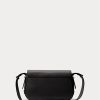 Svart Ralph Lauren läder Maddy axelväskor för kvinnor Svart Ralph Lauren läder Maddy axelväskor för kvinnor