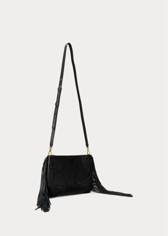 Svart Ralph Lauren Läder Medium Elaina Crossbody-väskor för kvinnor Svart Ralph Lauren Läder Medium Elaina Crossbody-väskor för kvinnor