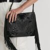 Svart Ralph Lauren Läder Medium Elaina Crossbody-väskor för kvinnor Svart Ralph Lauren Läder Medium Elaina Crossbody-väskor för kvinnor