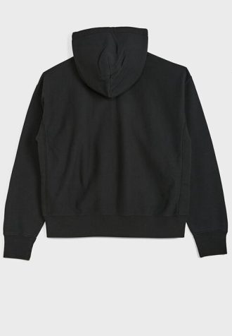 Svart Ralph Lauren-logotyp Luvtröja med dragsko för kvinnor