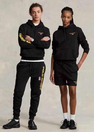 Svart Ralph Lauren Polo Sport Fleece Hoodie för män Svart Ralph Lauren Polo Sport Fleece Hoodie för män