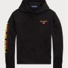 Svart Ralph Lauren Polo Sport Fleece Hoodie för män Svart Ralph Lauren Polo Sport Fleece Hoodie för män
